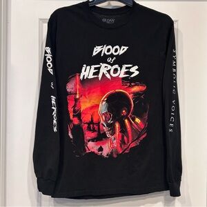 Blood of Heroes Men’s Long Sleeve T-shirt Size M